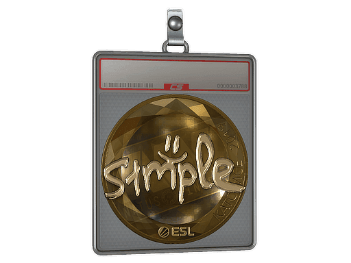 s1mple (Gold) CS2 Sticker