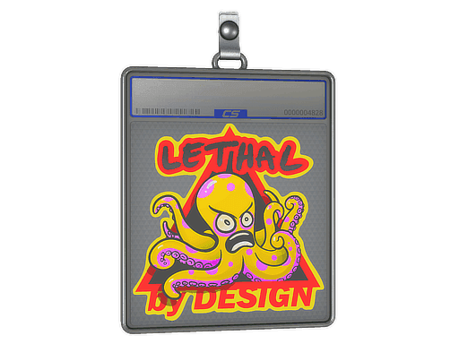 Yellow Lethal CS2 Sticker