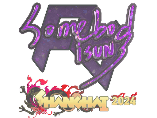 somebody (Glitter) CS2 Sticker
