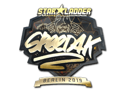 speed4k (Gold) CS2 Sticker