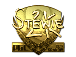 Stewie2K (Gold) CS2 Sticker