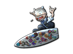 Sticker Bomb Surf K (Foil) CS2 Sticker