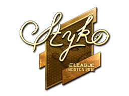 STYKO (Gold) CS2 Sticker