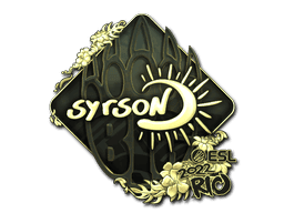 syrsoN (Gold) CS2 Sticker