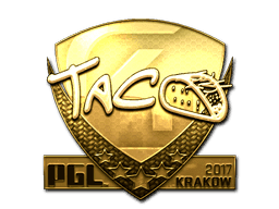 TACO (Gold) CS2 Sticker