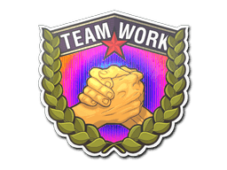 Teamwork (Holo) CS2 Sticker