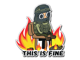 This Is Fine (CT) CS2 Sticker