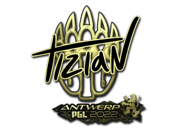tiziaN (Gold) CS2 Sticker