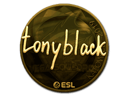 tonyblack (Gold) CS2 Sticker