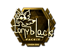 tonyblack (Gold) CS2 Sticker