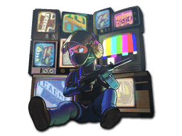 TV Installation (Lenticular) CS2 Sticker