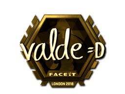 v4lde (Gold) CS2 Sticker
