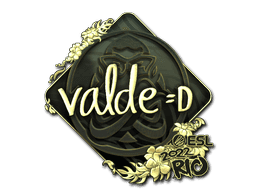 v4lde (Gold) CS2 Sticker