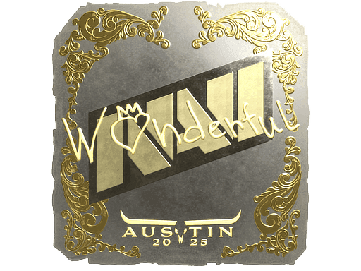 w0nderful (Gold) CS2 Sticker
