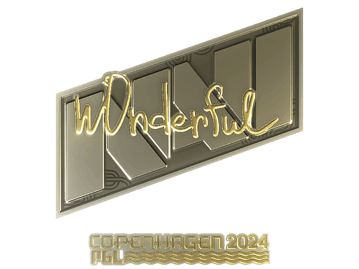 w0nderful (Gold) CS2 Sticker
