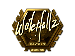 waterfaLLZ (Gold) CS2 Sticker