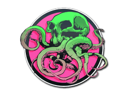 Watermelon Tentaskull CS2 Sticker