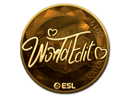 WorldEdit (Gold) CS2 Sticker