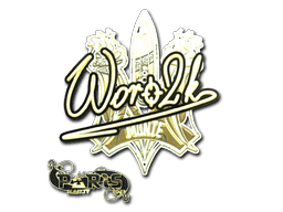Woro2k (Gold) CS2 Sticker