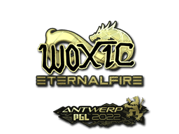 woxic (Gold) CS2 Sticker