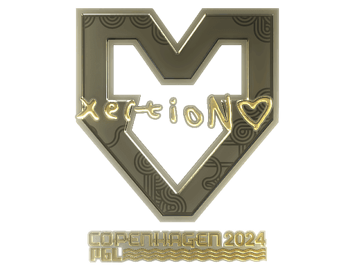 xertioN (Gold) CS2 Sticker