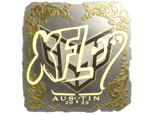 xfl0ud (Gold) CS2 Sticker