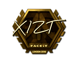 Xizt (Gold) CS2 Sticker