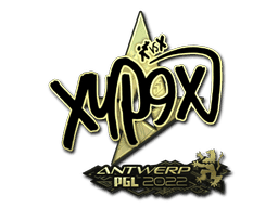Xyp9x (Gold) CS2 Sticker