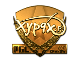 Xyp9x (Gold) CS2 Sticker