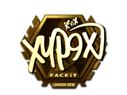 Xyp9x (Gold) CS2 Sticker