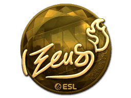 Zeus (Gold) CS2 Sticker