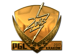 Zeus (Gold) CS2 Sticker