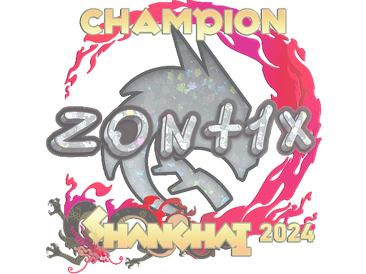 zont1x (Glitter, Champion) CS2 Sticker