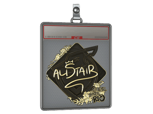 aliStair (Gold) CS2 Sticker