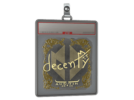 decenty (Gold) CS2 Sticker