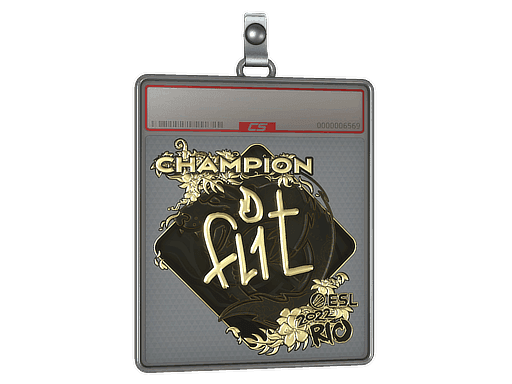 FL1T (Gold, Champion) CS2 Sticker
