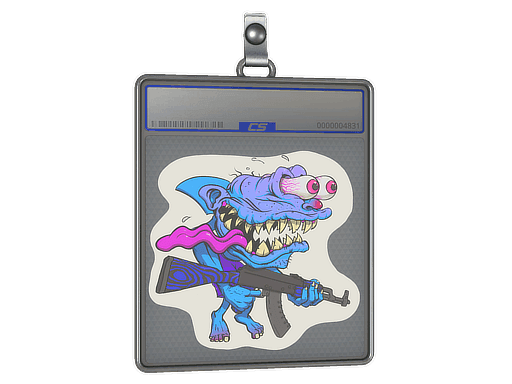 Blue Shark Shooter CS2 Sticker
