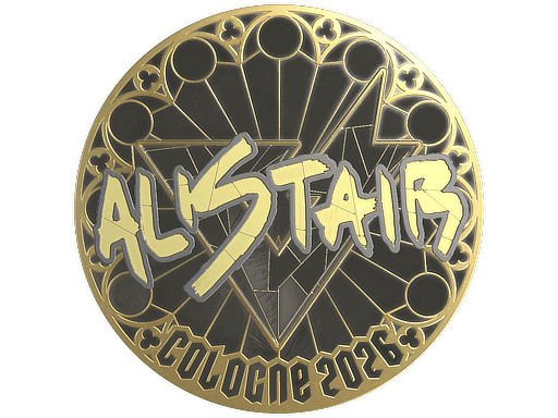 aliStair (Gold) CS2 Sticker