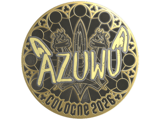 AZUWU (Gold) CS2 Sticker