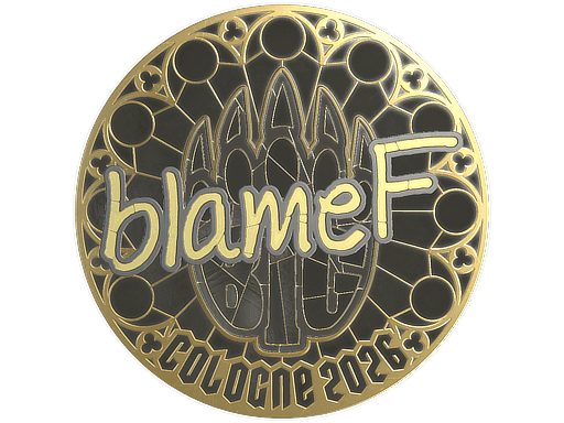 blameF (Gold) CS2 Sticker