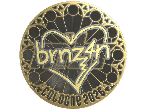 brnz4n (Gold) CS2 Sticker