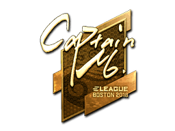 captainMo (Gold) CS2 Sticker