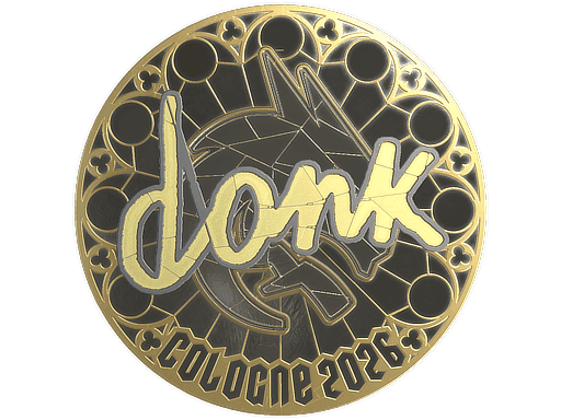 donk (Gold) CS2 Sticker