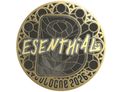 esenthial (Gold) CS2 Sticker