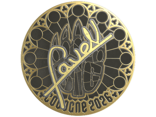 faveN (Gold) CS2 Sticker