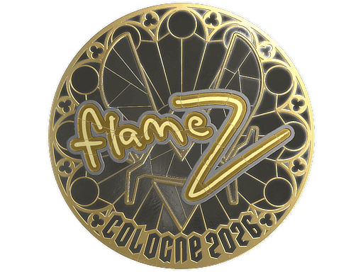 FlameZ (Gold) CS2 Sticker