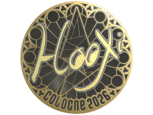 HooXi (Gold) CS2 Sticker