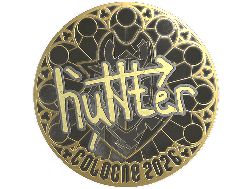 huNter- (Gold) CS2 Sticker