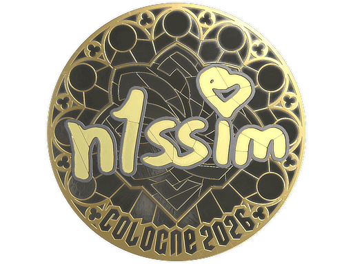 n1ssim (Gold) CS2 Sticker