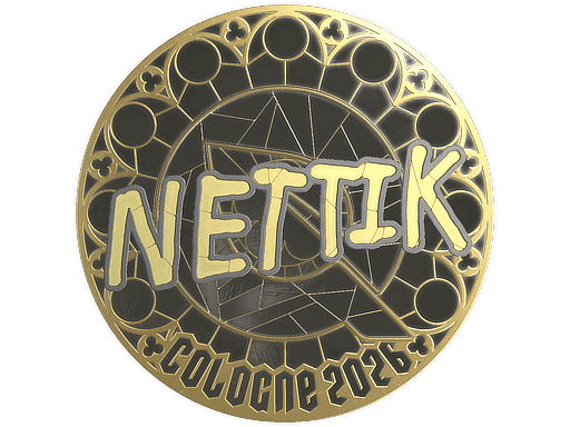nettik (Gold) CS2 Sticker